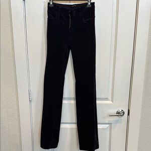 J Brand Navy/Twilight Flare Pants with Stretch Fabric and Comfort Waistband